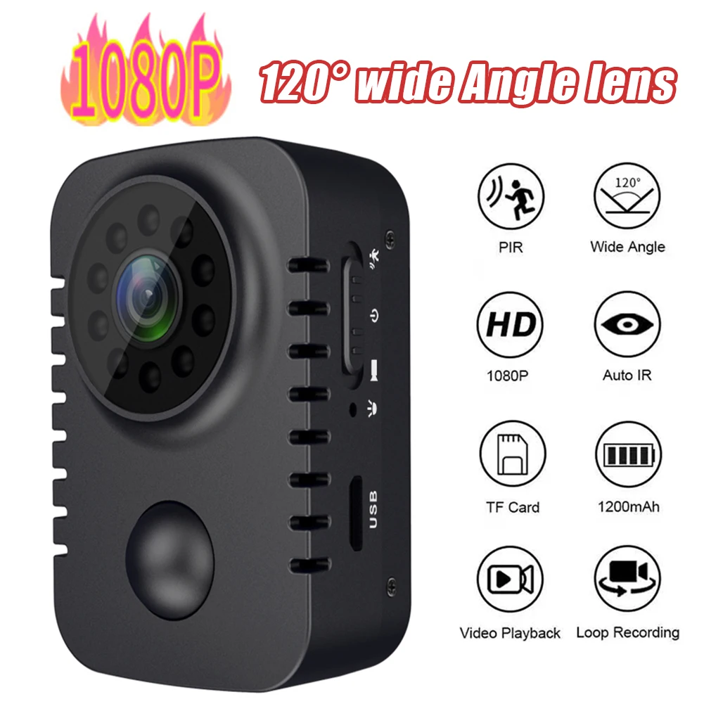 HD Mini Body Webcam Wireless 1080P Security Pocket Cameras Motion Activated Surveillance Camera For Cars Standby Video Recorder |