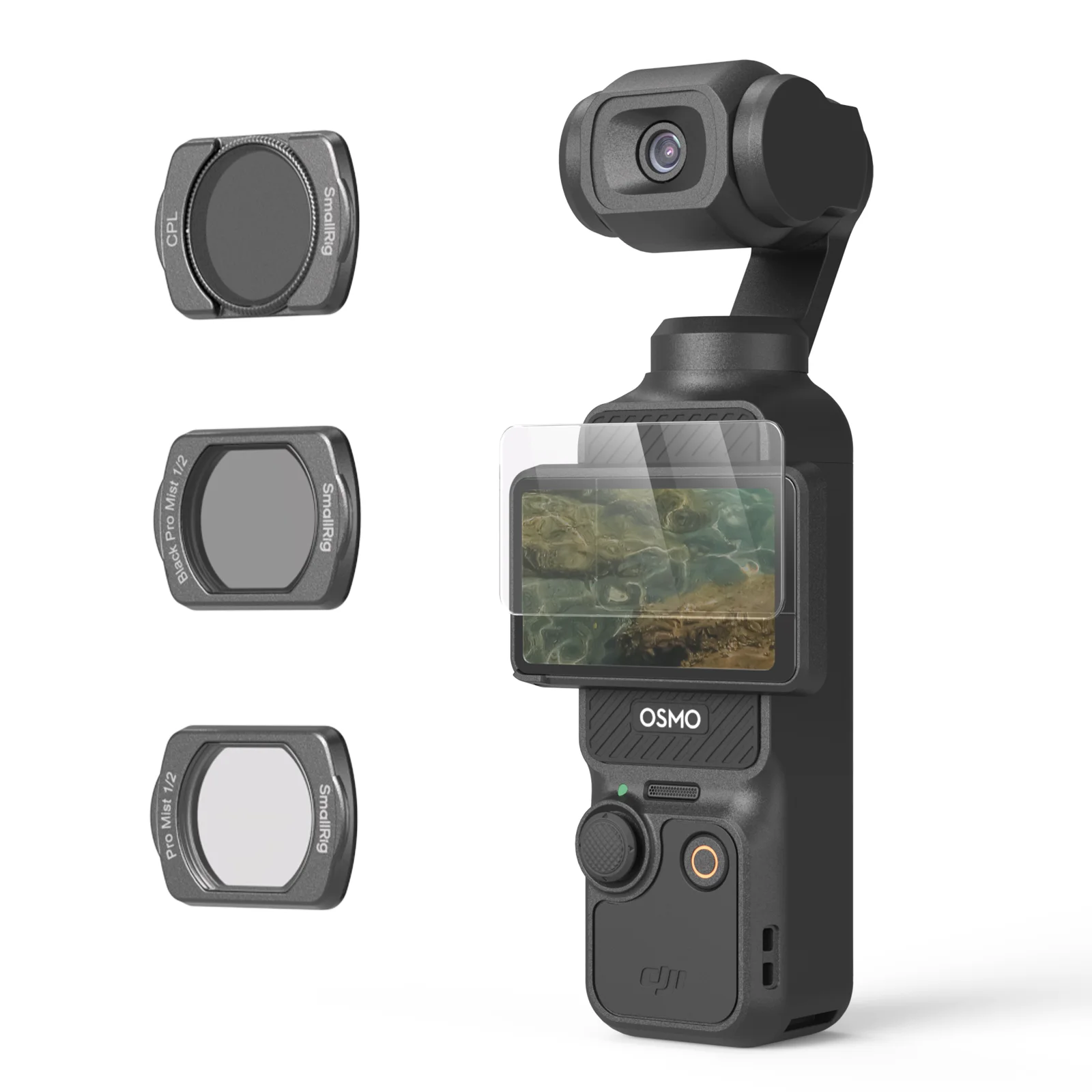 SmallRig Black/White Mist Filter & CPL Filter Set for Osmo Pocket 3, Magnetic S