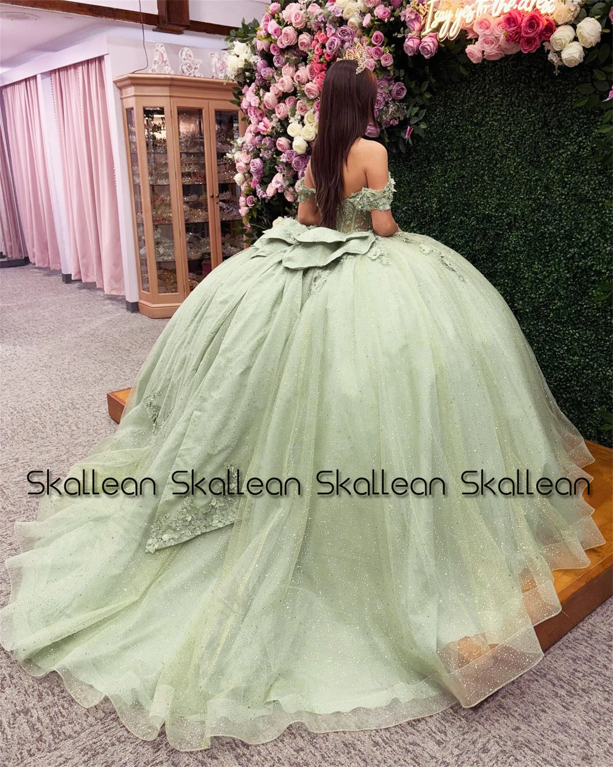 Skallean Ŭ Quinceanera 巹 15 Anos   Bowknot Pleat    Quinceanera Rouge 