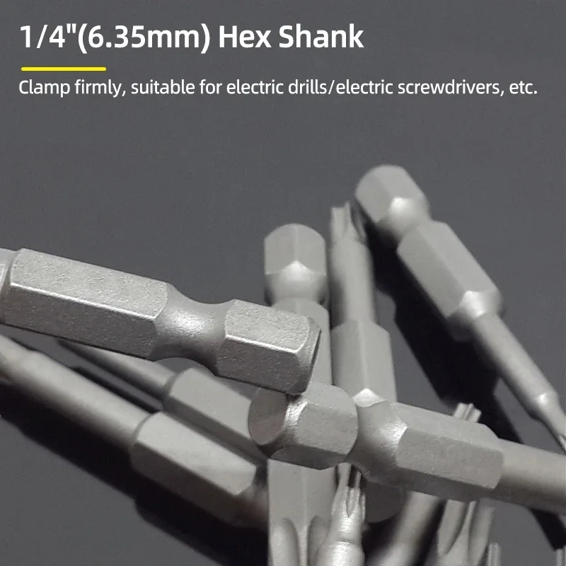 Magnetic Screwdriver Set - Hex Shank Y U Triangle Bits With Storage Case
