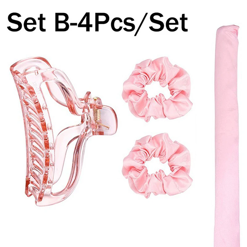 

Heatless Curling Rod Headband No Heat Silk Curls Ribbon Hair Rollers Sleeping Soft Headband Lazy Hair Curlers Hair Styling Tools