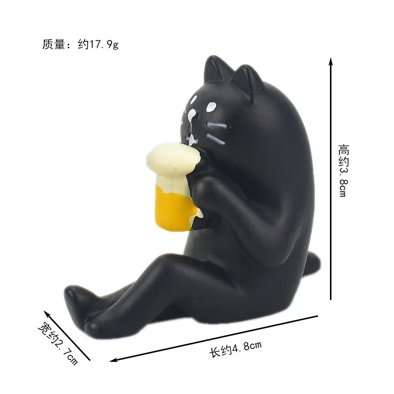 Shiba Inu Miniature Figurines Resin Craft for Bookshelf and Bonsai Décor