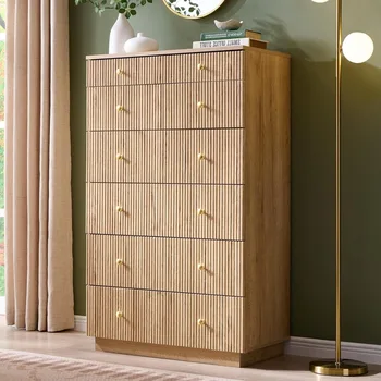 Fluted Dresser for Bedroom, 48 3