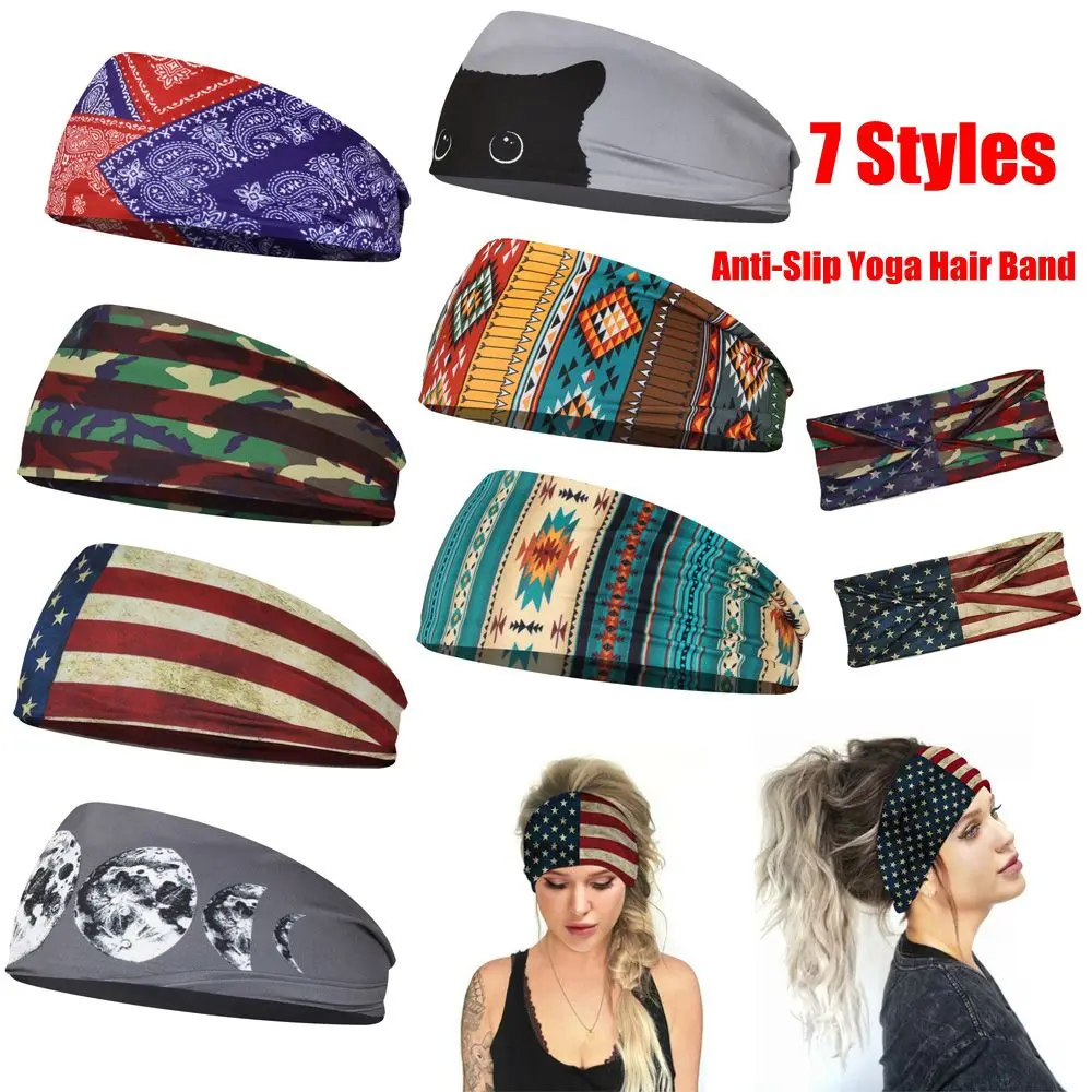 

Anti-Slip Sweat Absorbing Multi-function Headband Scarf Running Hairband Yoga Hair Bands Sports Headband Fitness Sweat Bands