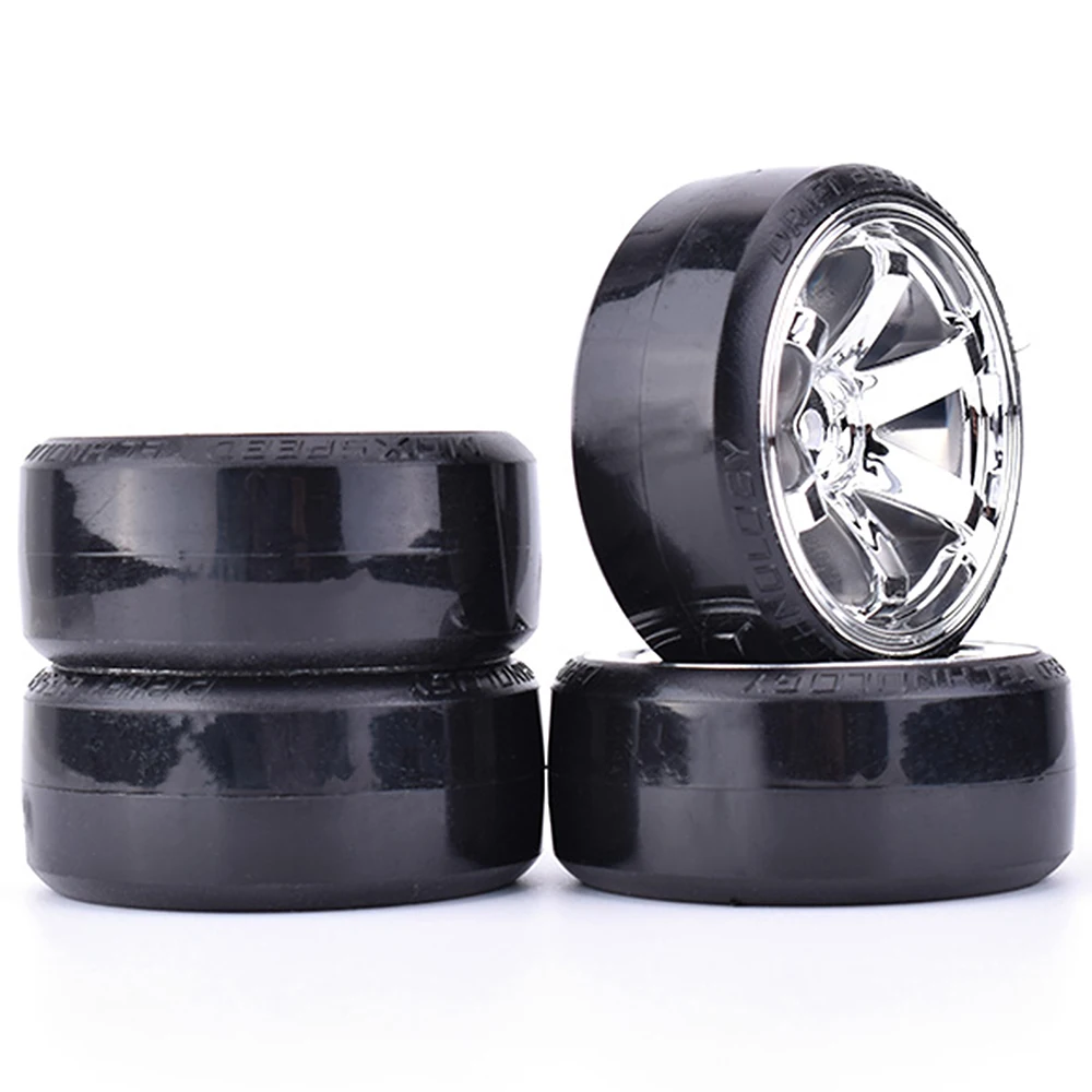 4PCS 1/10 RC Drift Cars Wheel Hub Hard Pattern Tyre for 1:10 HSP Redcat Wltoys WPL Tamiya Traxxas RC Drift Car Accessories Toys Sc2dc3ed06fe248078e3938112ae3a326y