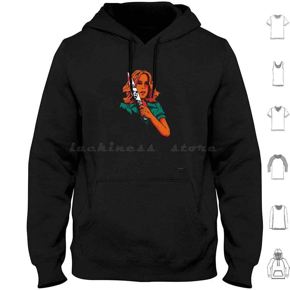 

Laurie Hoodies Long Sleeve Horror Myers Carpenter 70S Retro Vintage