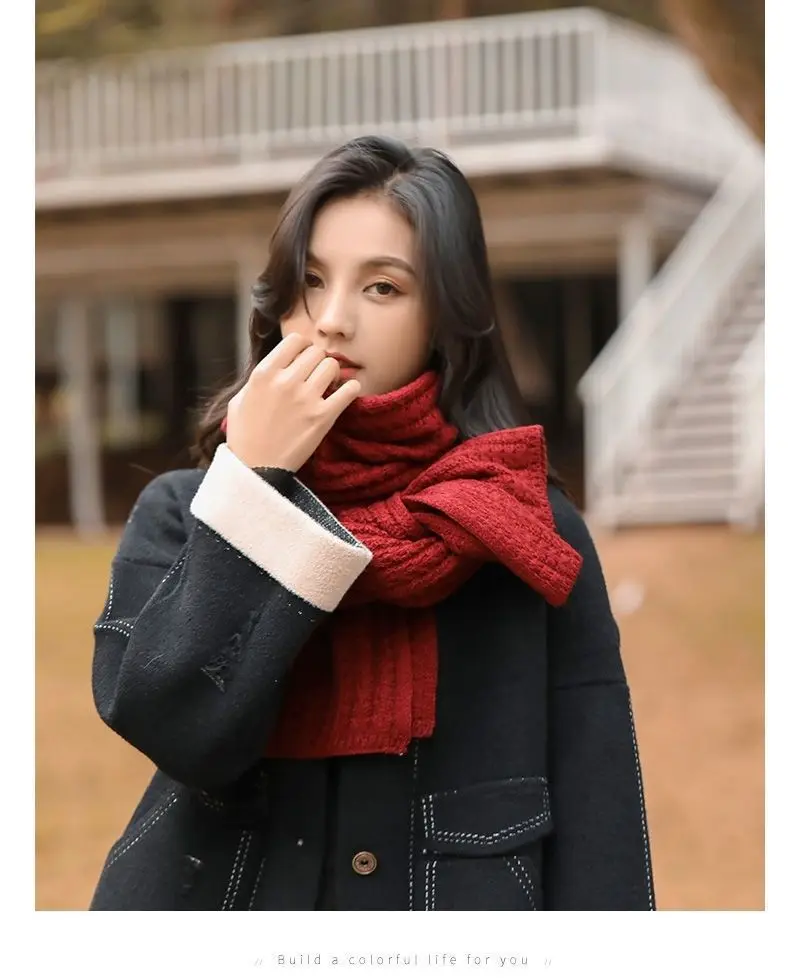 EMIS★韓国大人気 [24FW] WOOL KNIT MUFFLER org.jpg
