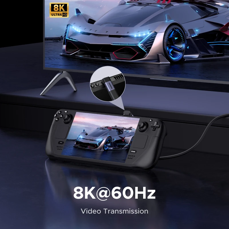 유그린 USB-C 암-수 어댑터 3개/2개 세트, 직각, 240W 고속 충전 및 40Gbps 지원, 맥북, 아이패드, 휴대폰용