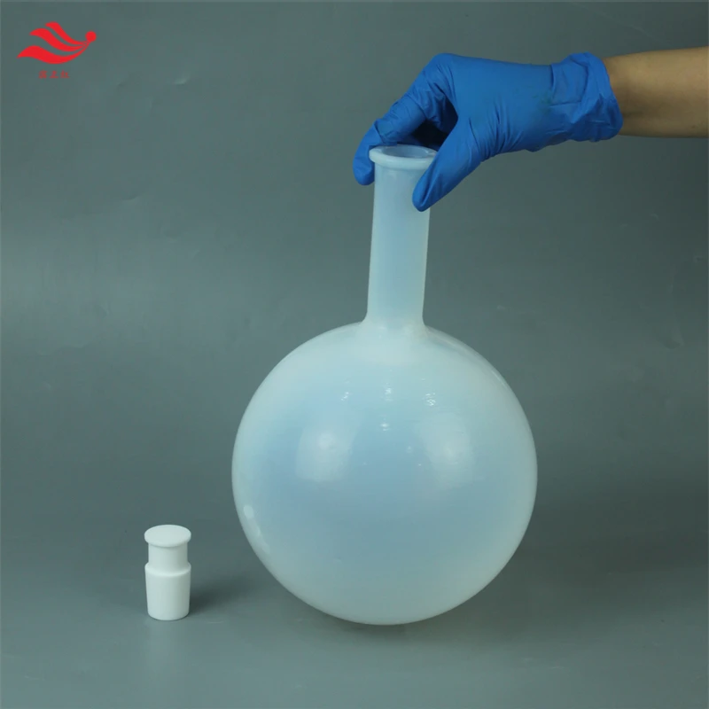 PFA 플라스크 둥근 바닥, 불화 수소산에 강한 대용량 반응기, 1000ml