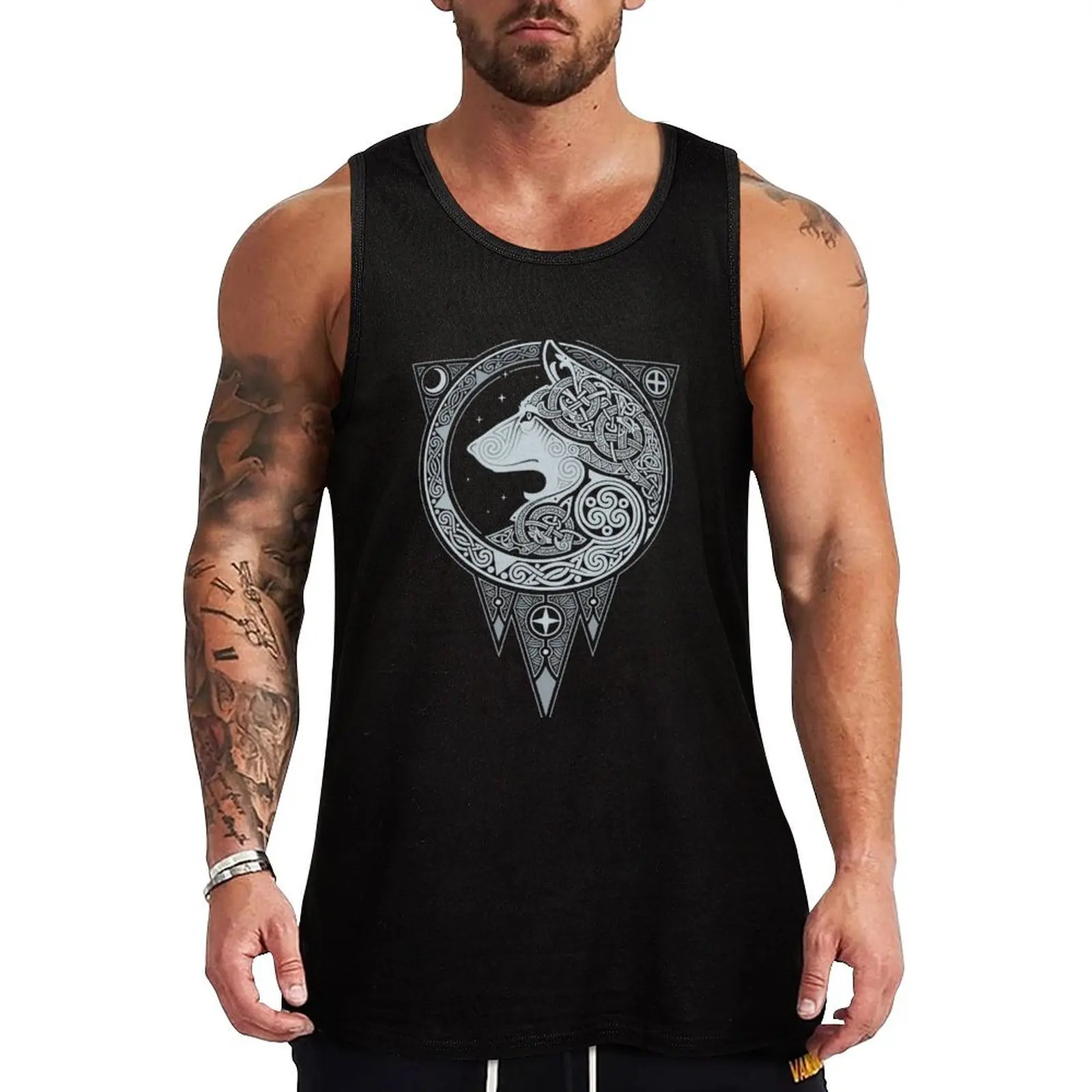 

NORSE ULV. SILVER. Tank Top t shirt gym men gym