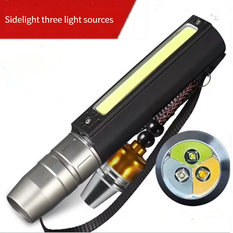 

365nm Jade Flashlight Cob Strong Light Rechargeable Small-caliber Professional Identification Jadeite Jewelry Gem
