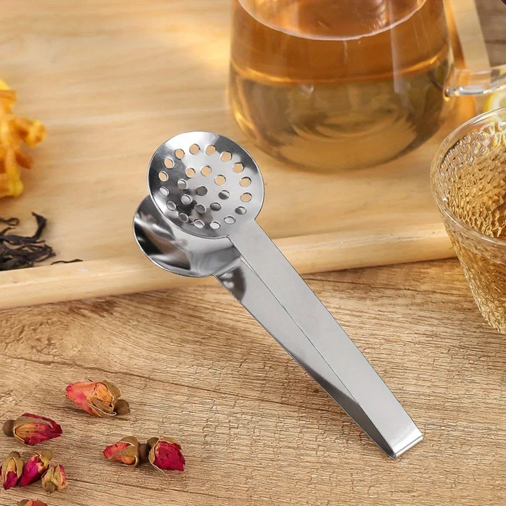 1PC Tea Bag Squeezer Tongs Tea Bag Holder Strainer Clip Spoon Tool Extraction Home Kitchen Utensil