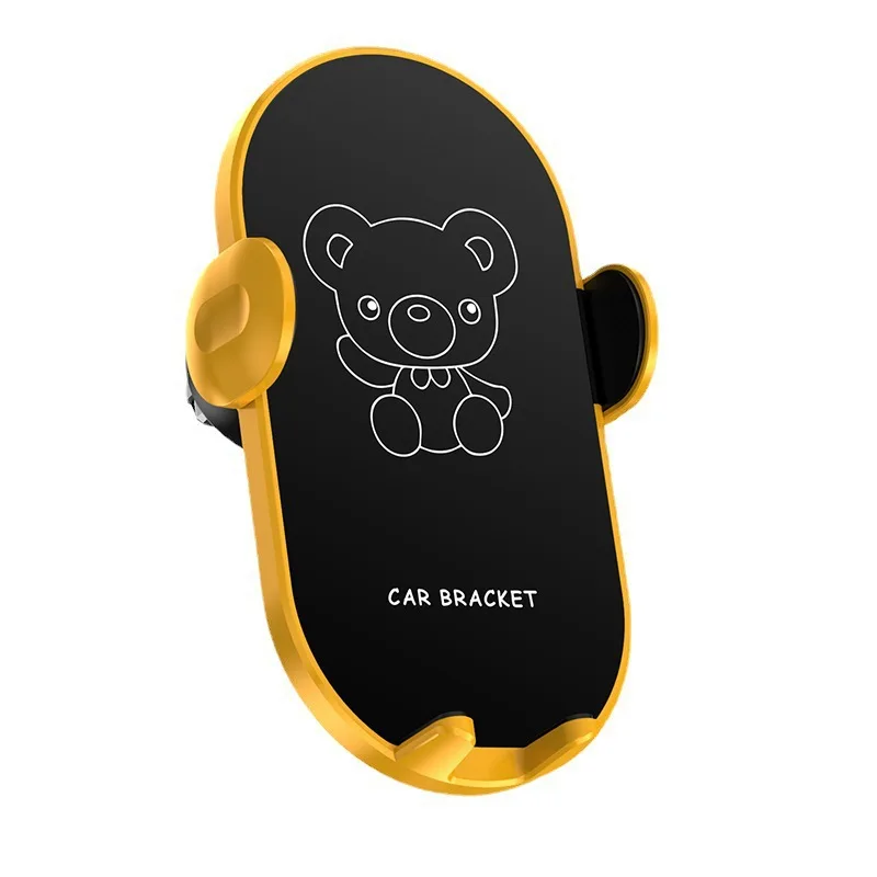 

Car Vent Gravity Navigation Holder with Cute Bear Cartoon Design, Personalized Car Phone Stand