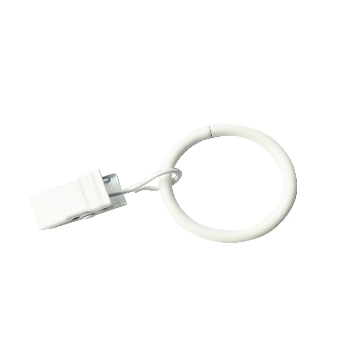 10 Curtain Rings with Clips Stable Drapery Rings Easy to Use Curtain Hooks for Shower Window Door