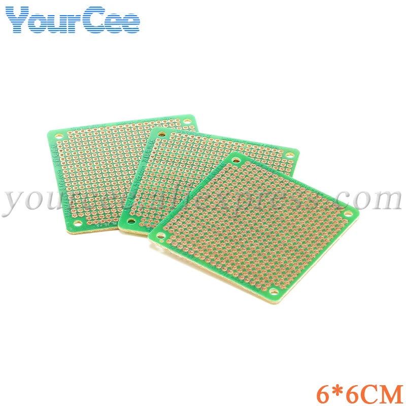 5개/1개 단면 프로토타입 범용 PCB 6x6CM 7X12CM 6*6cm 7*12cm 실험용 베이클라이트 구리판 회로 기판 60x60mm