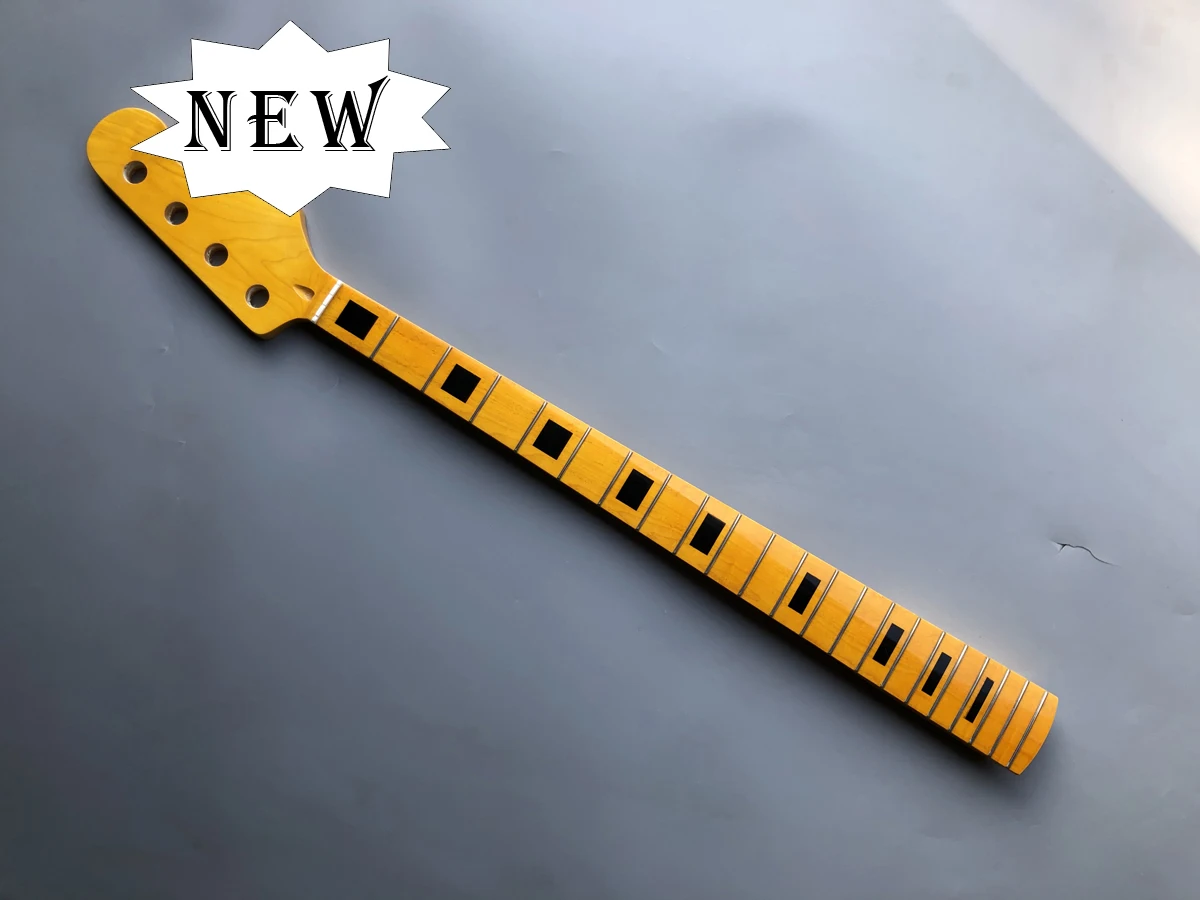 

Electric Bass Guitar Neck 21 fret 34 inch Maple+Rose wood Unfinished nut width 38mm heel 64 mm #B14