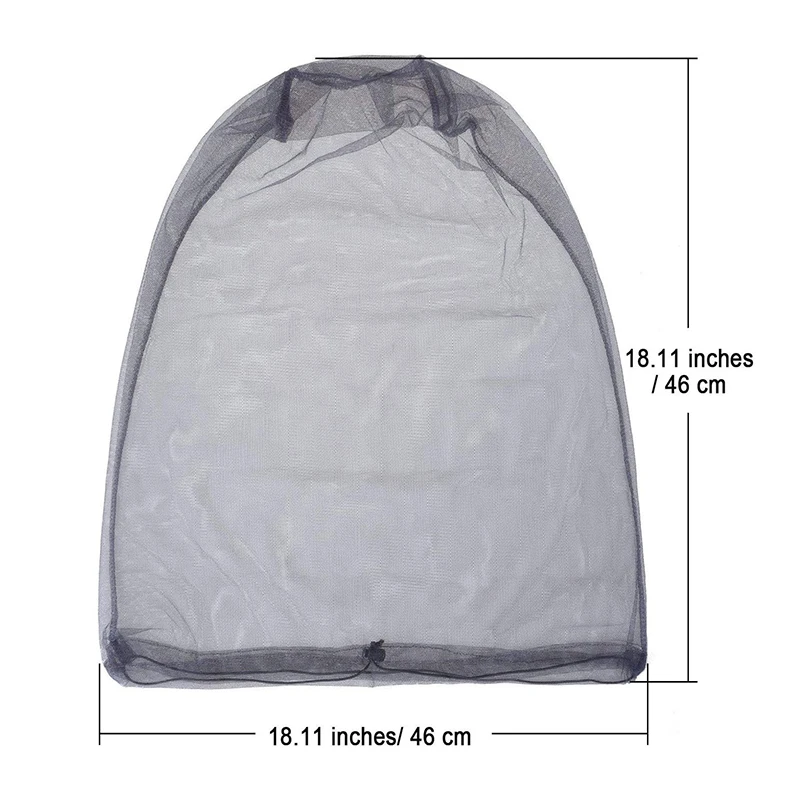 Mosquito Head Net Mesh, Bug Net For Head Mosquito Face For Outdoor Hiking Camping Fishing And Insert Protection