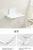 Wall-mounted wall invisible shoe stool elderly bath stool bathroom shower bench 6