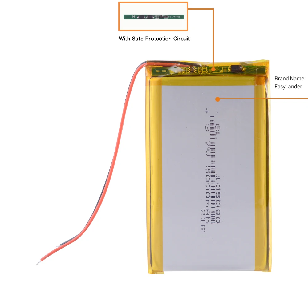 Lot de 5 batteries Li-Po 3.7V pour RC, toutes les capacités alignées