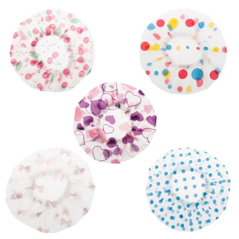 Kids Satin Bonnets Night Sleeping Wide Band Shower Bath Hats Waterproof Reusable Shower Bath Caps