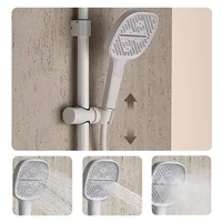 Digital Display Waterfall Shower Set Bathroom Cream Smart Shower Apartment Ambient Light Large Shelf Booster Nozzle 6
