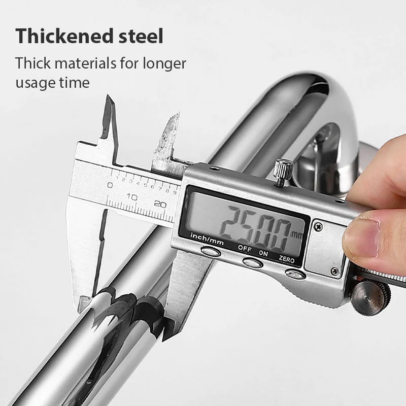 Description Picture 5 of itemSafety Bar Bracket Handrail Stainless Steel Disabled Bathroom Safety Shower Handrail Stainless Steel Bathtub Shower Handrail