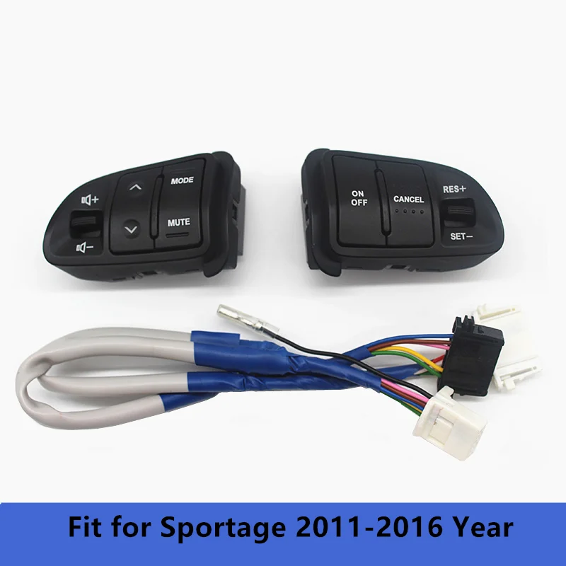 Steering Wheel Button for Kia Sportage Audio Cruise Control Switch Volume BT Pone Button Switch Car Accessorires