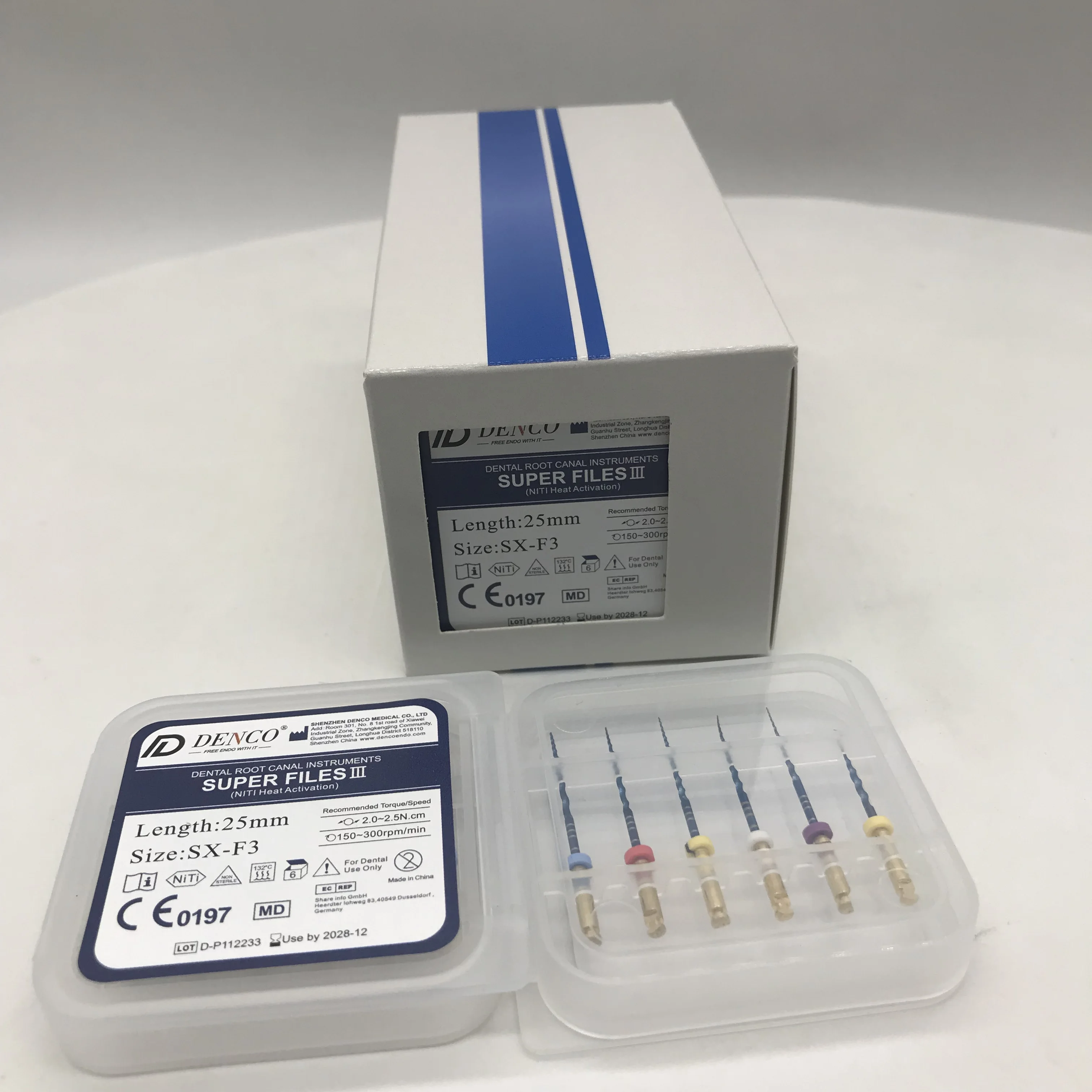 Denco Super Files III Niti Heat Activation Blue Length 25mm SX-F3 Assorted with 5 Boxes 4