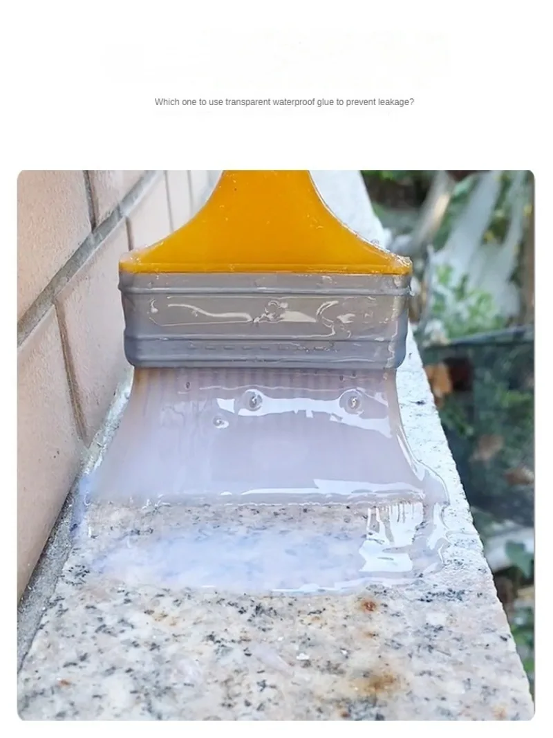 Waterproof Kitchen Window Sill Bathroom Brick Adhesive Transparent Exterior Wall Coating