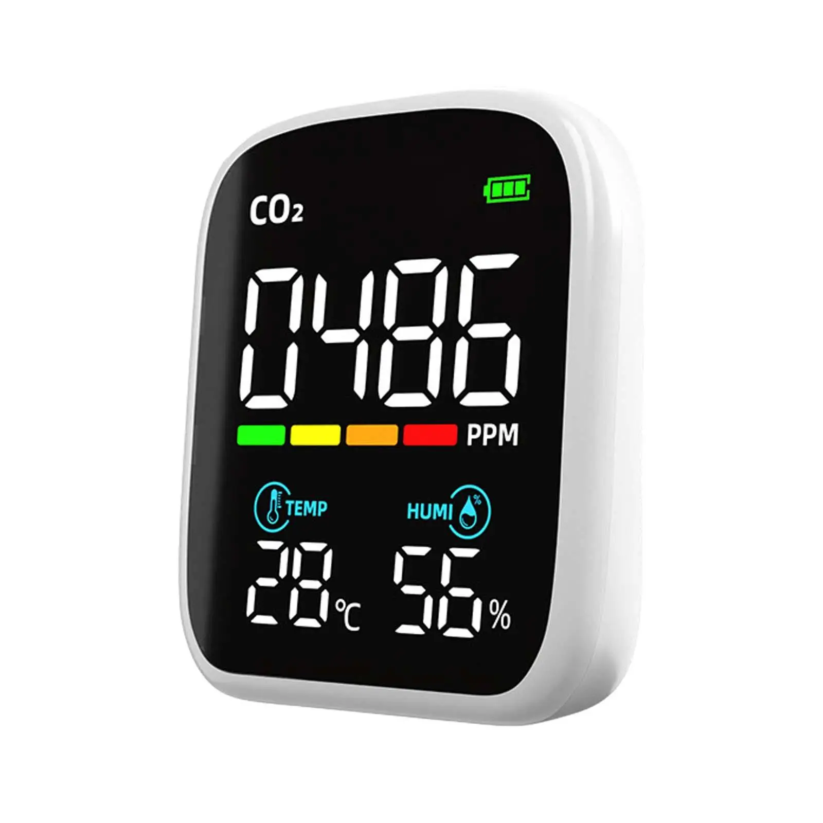 Digital CO2 Temperature Humidity Meter Monitor for Warehouse Gym Travel