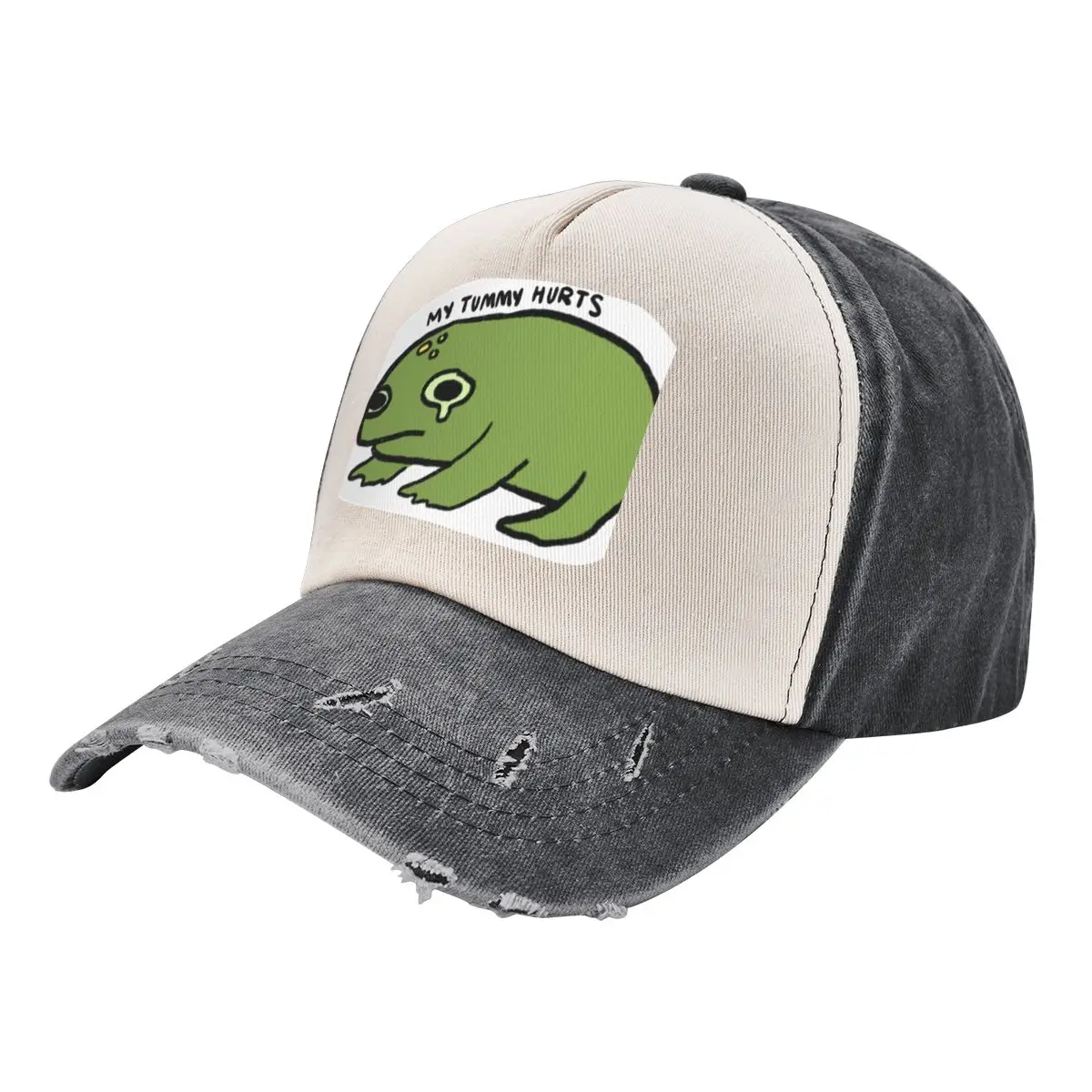 

my tummy hurts frog Baseball Cap Bobble Hat |-F-| Golf Hat Man Caps Women Men's