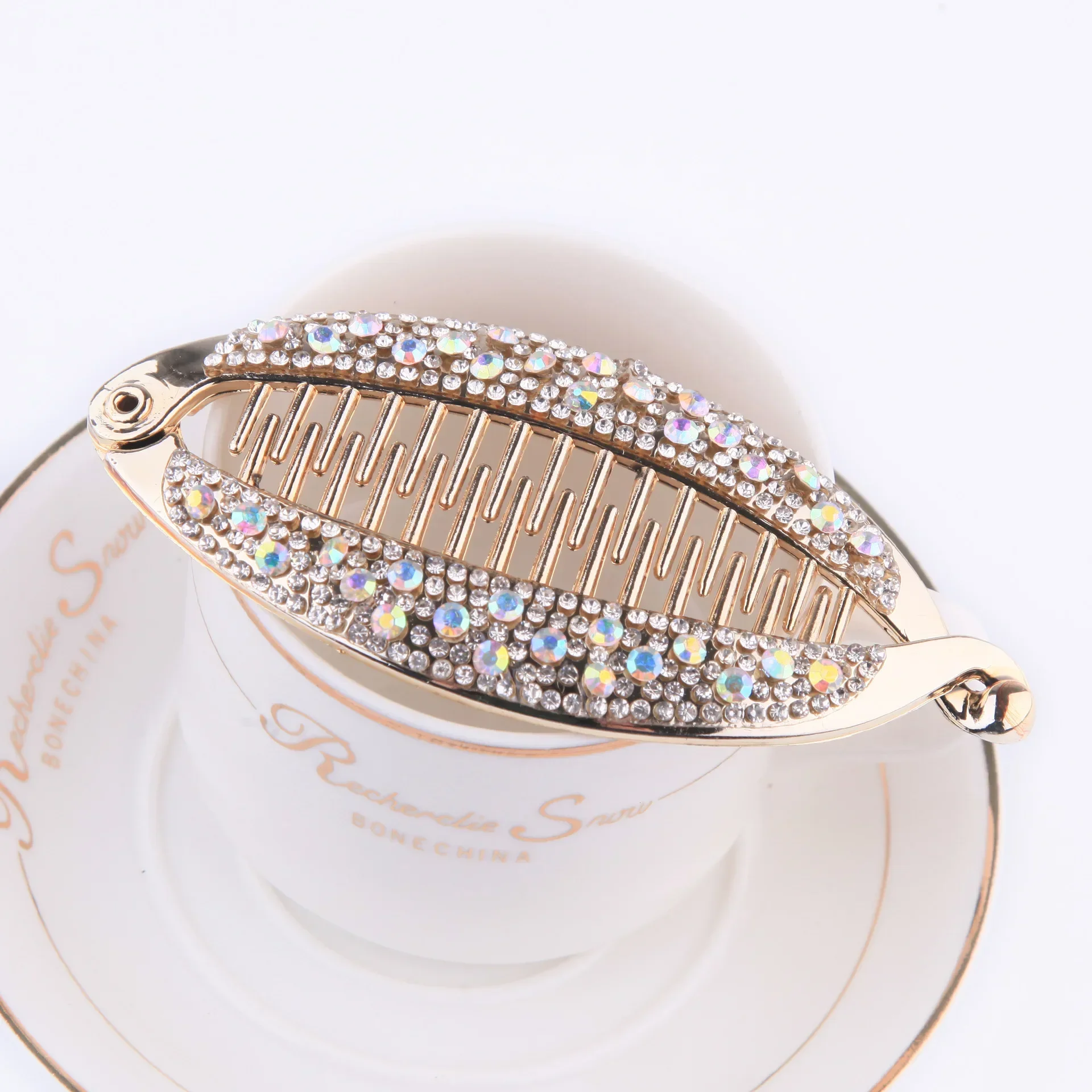 Hair clips hair accessories rhinestone hair clip fish shape vintage hair clips for women girls