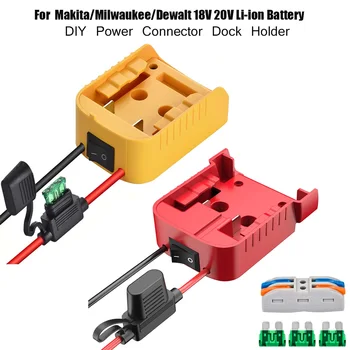 리튬 이온 배터리 어댑터 컨버터, M18 용 DIY 전동 휠 도구, 마키타, 밀워키, 디월트, 14.4V, 18V, 20V