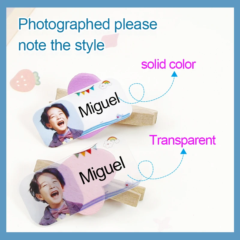 Name Stickers Waterproof Personalized For Children School Stationery Office