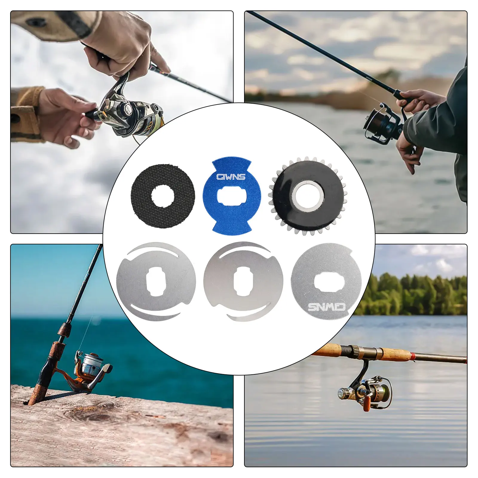Baitcast Reel Fishing Wheel Refit Accessories Unloading Alarm Drag Click Stainless Steel Brake Gasket For Daiwa SV100 Tools