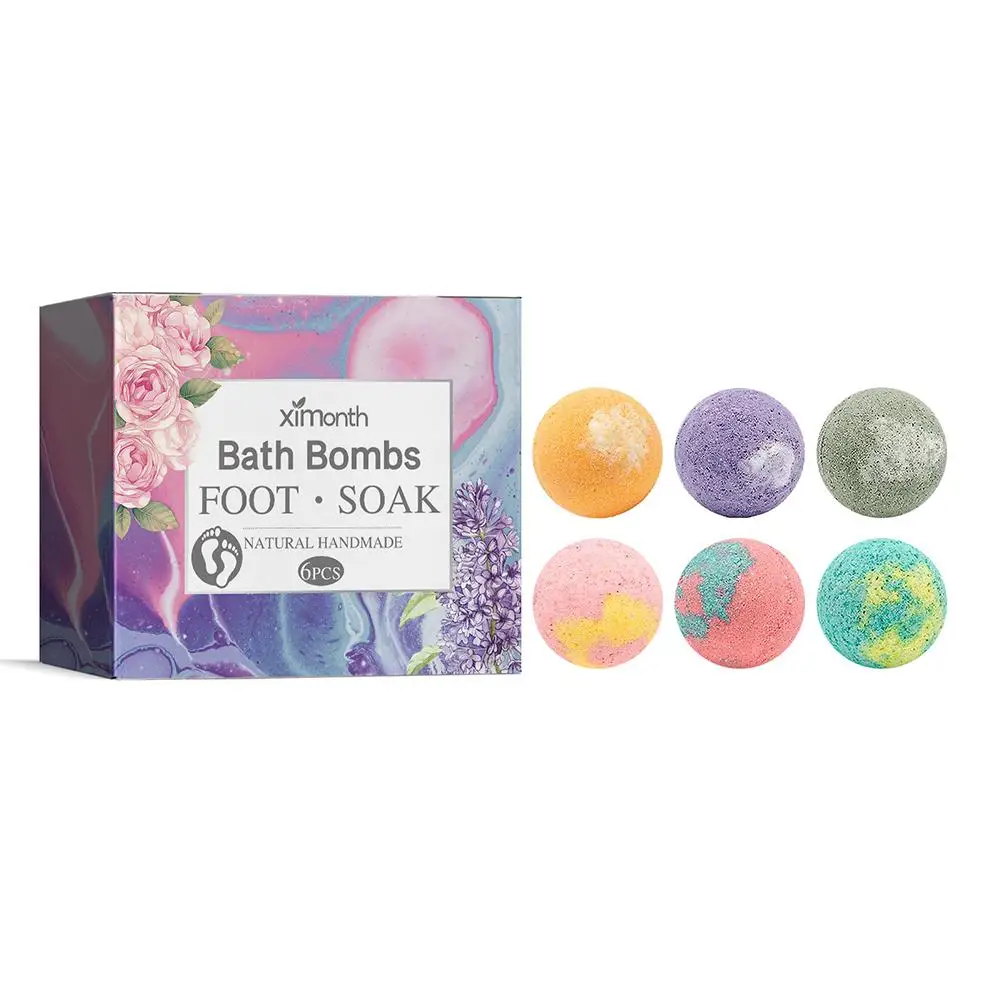Sdotter 12Pcs Herbal Essential Oil Bubble Bath Ball Gift Spa Ball Foot Natural Handmad Bath Organic Mini Bath Bombs Bathing X6H2 4