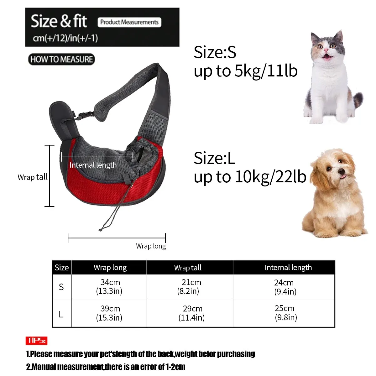 Pet Carrier Bag Pet Carrying Bag Pet Backpack 1 PCs Pet Bag Cat Dog Travel Portable Cross-body Shoulder Bag Breathable Mesh Pet Backpack