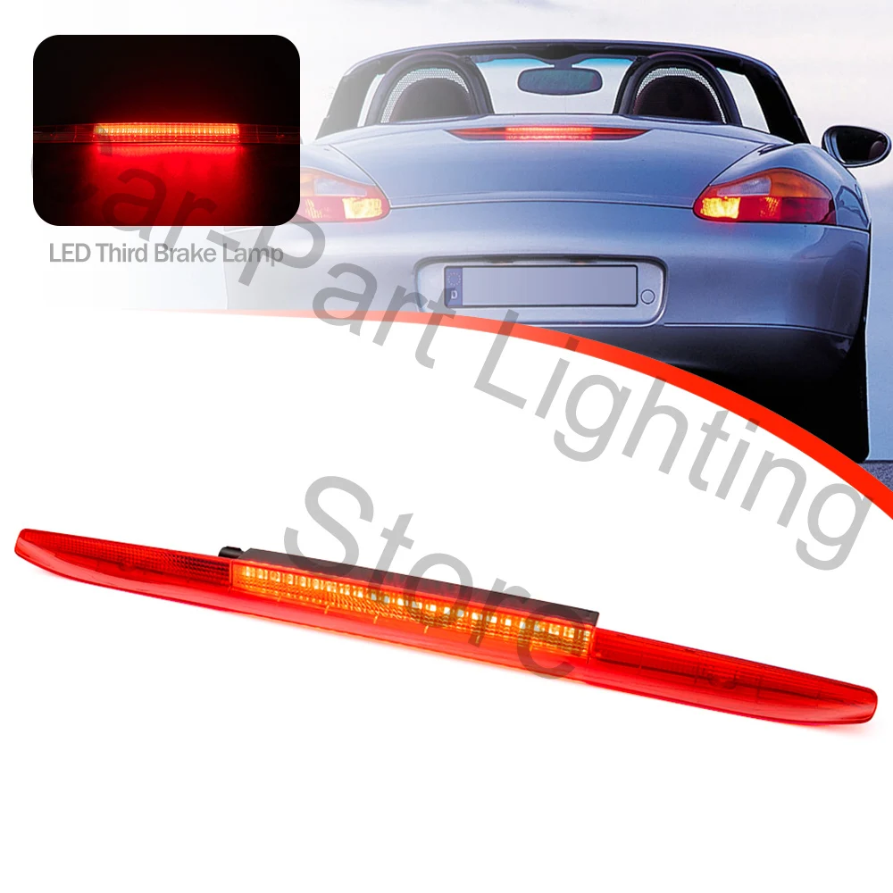 

For Porsche Boxster 986 1997 1998 1999 2001-2004 Red LED High Mount Third Brake Light 3rd Rear Stop Lamp Tail Warning Lights