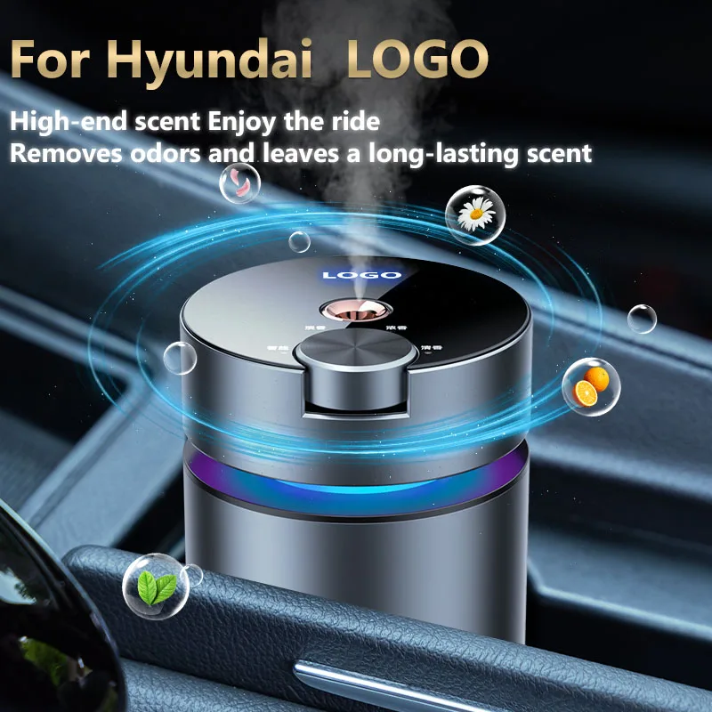 

For Hyundai Cars Smart Spray Essential Oil Aromatherapy Diffuser Romantic Colorful And Ambient Light Car Air Humidifier