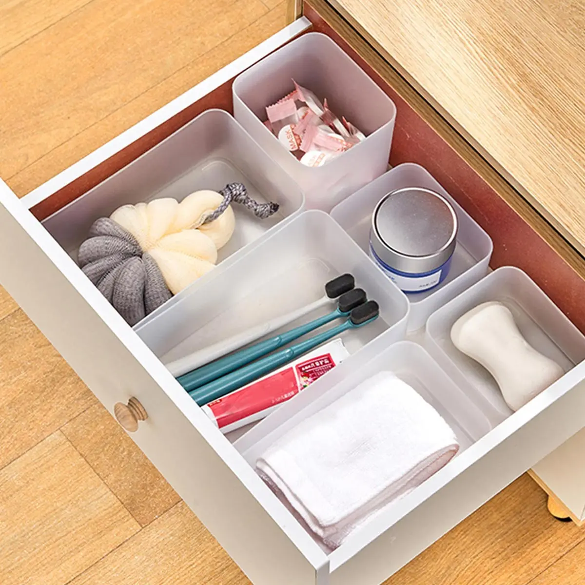 Cosmetics Storage Box Organizer for Bedroom and Desktop