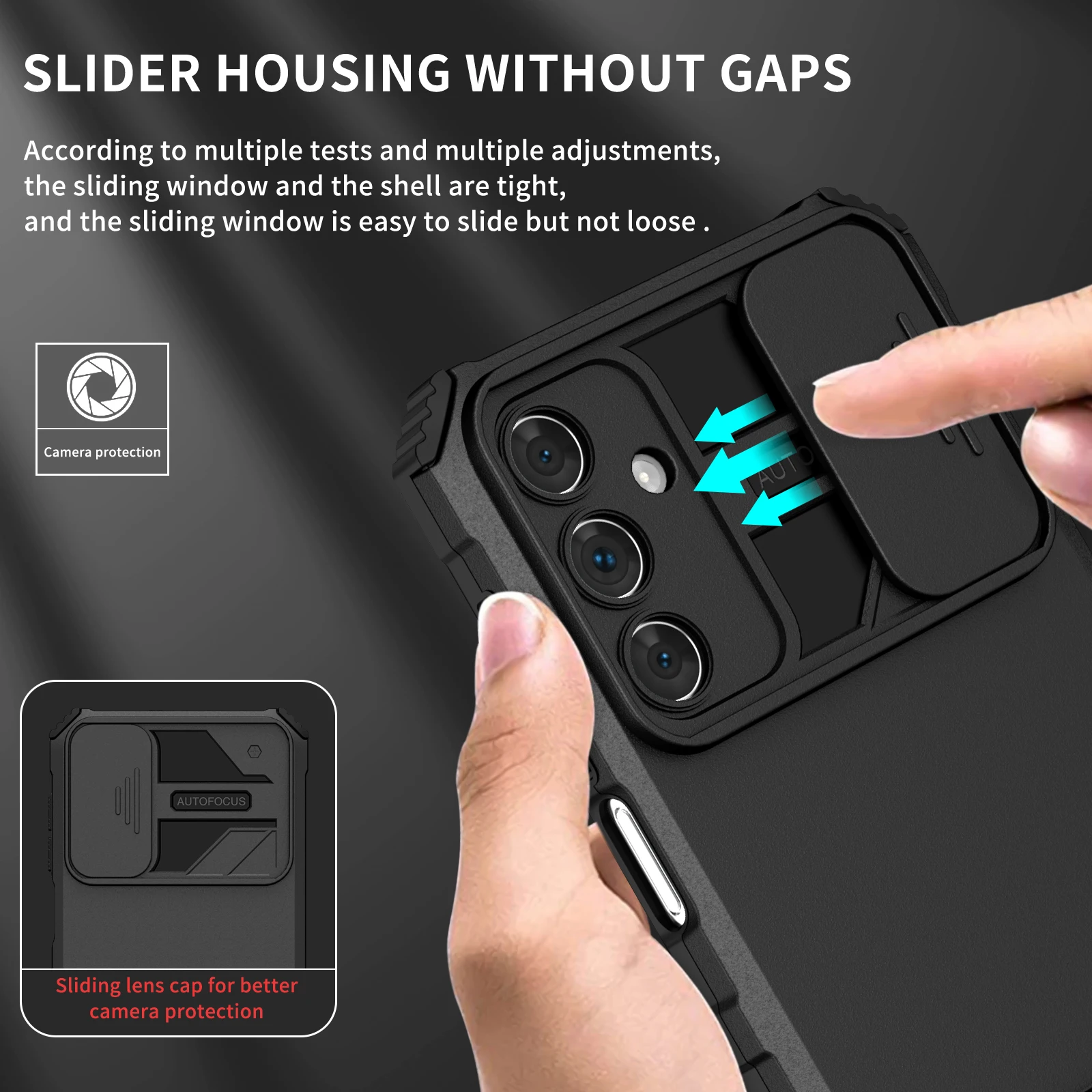 Sleek Black Kickstand Bag Cover Case