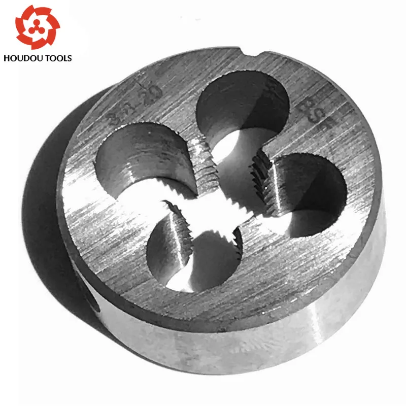 Tap and Die Set 9Sicr Made BSF 3/8-20 Straight Flute Machine Taps Right Hand For Steel Metal Threading Working