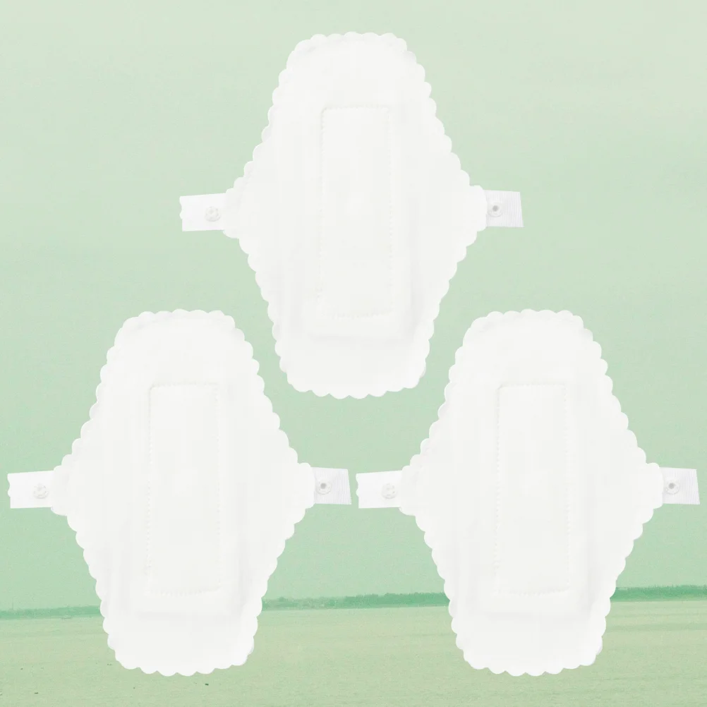 3 Pcs Waterproof Menstrual Cloth Underpants Lining Cotton Pad Sanitary Napkin Period Pads Reusable Washable 6