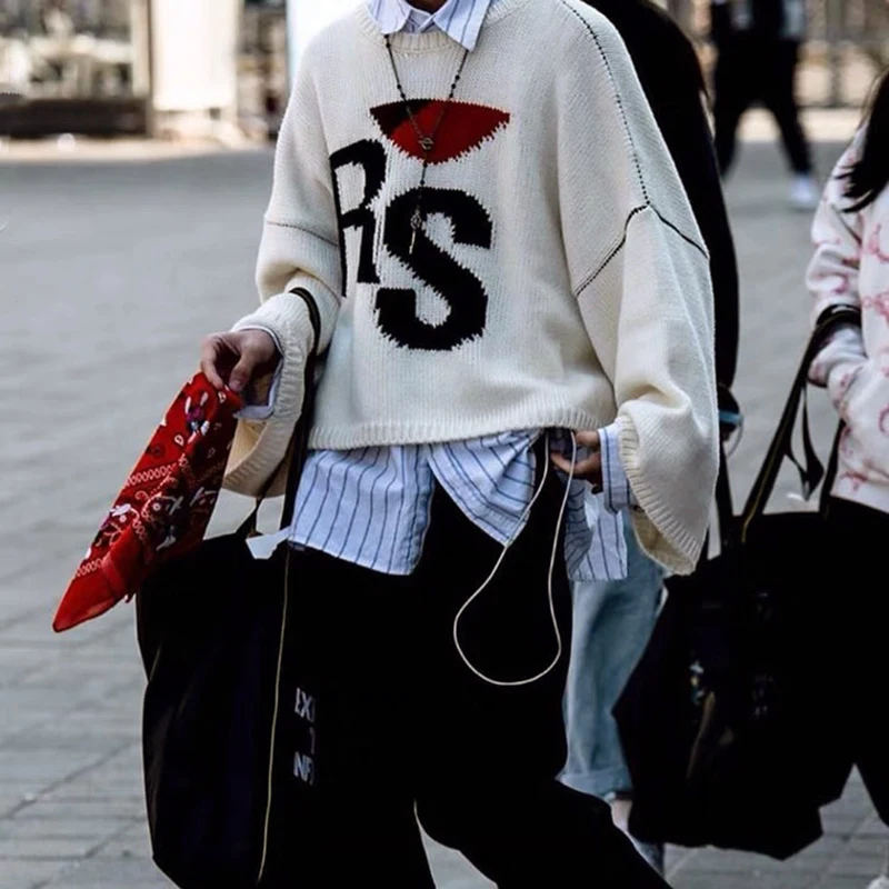 RAF SIMONS Sweater Women Ropa Hombre Sueteres Para Pull Homme Sweaters Swetry Mens Clothing Maglioni Sueter Invierno Mujer