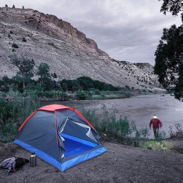 Single Layer Lightweight Travel Shelter with Carry Bag 2