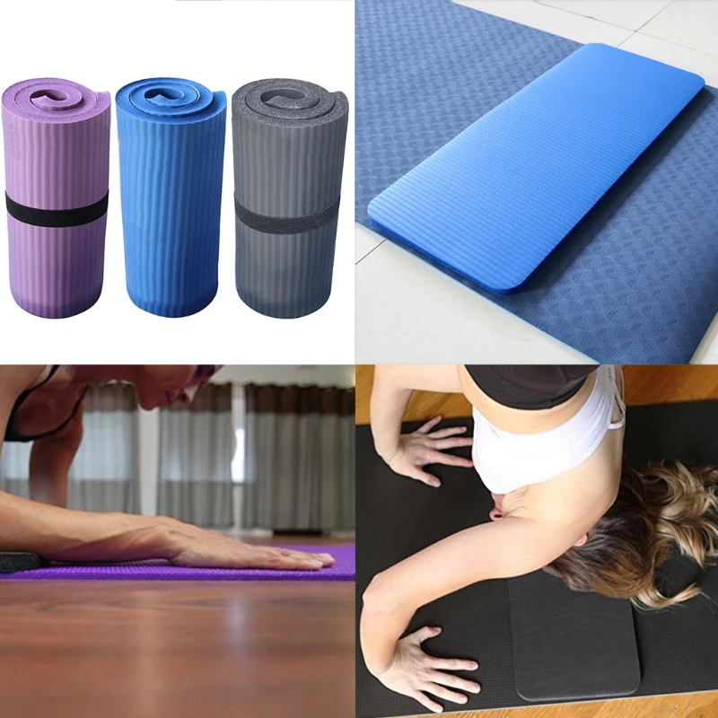 Esterilla de Yoga NBR antideslizante para principiantes, colchoneta gruesa  de 10MM para gimnasio, Fitness, ejercicio, culturismo, baile, uso  doméstico, gateo de bebé con bolsa - AliExpress