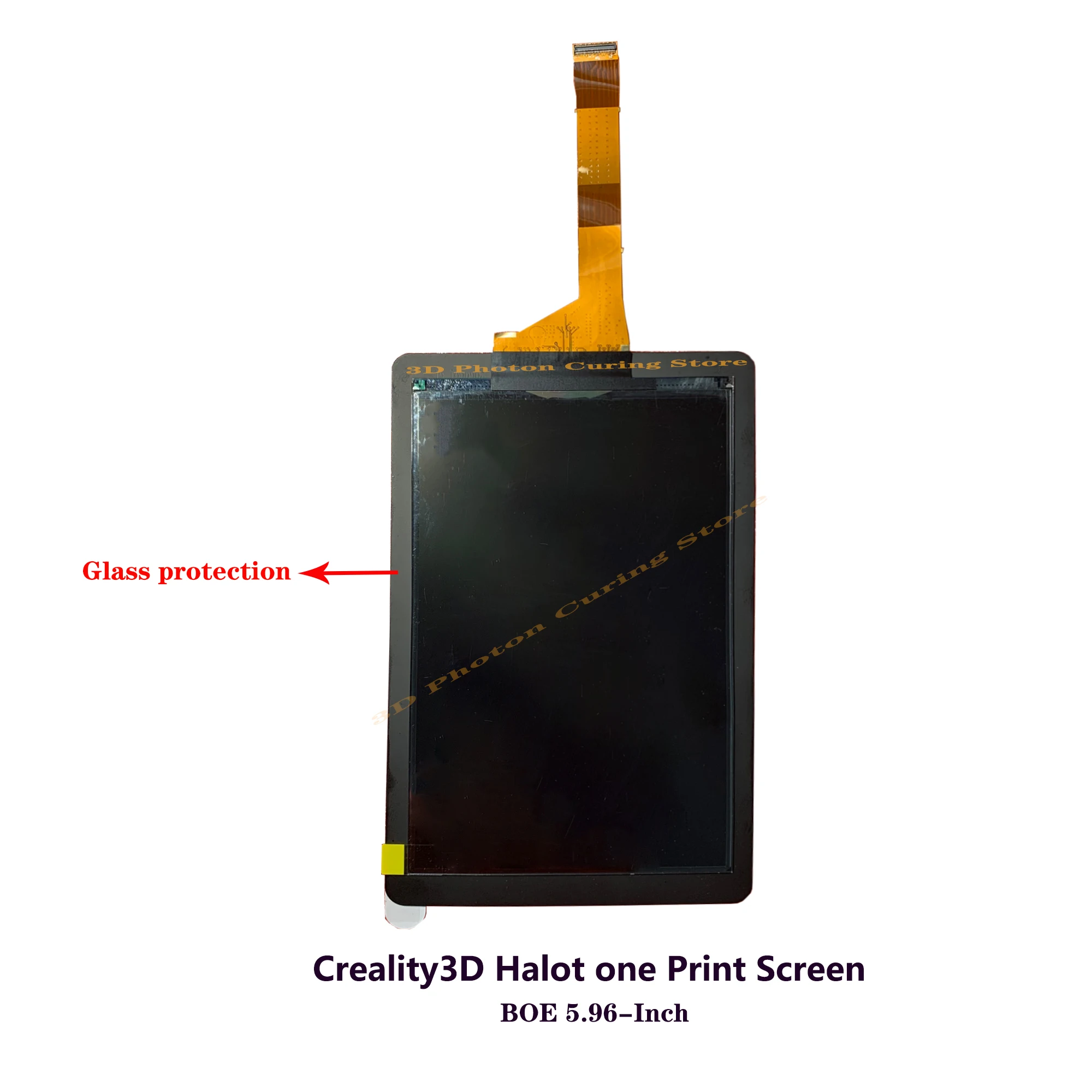 

Creality3D Halot one 5.96 inch monochrome screen 2K 3D printer screen LCD With glass cover plate Printer Accessories