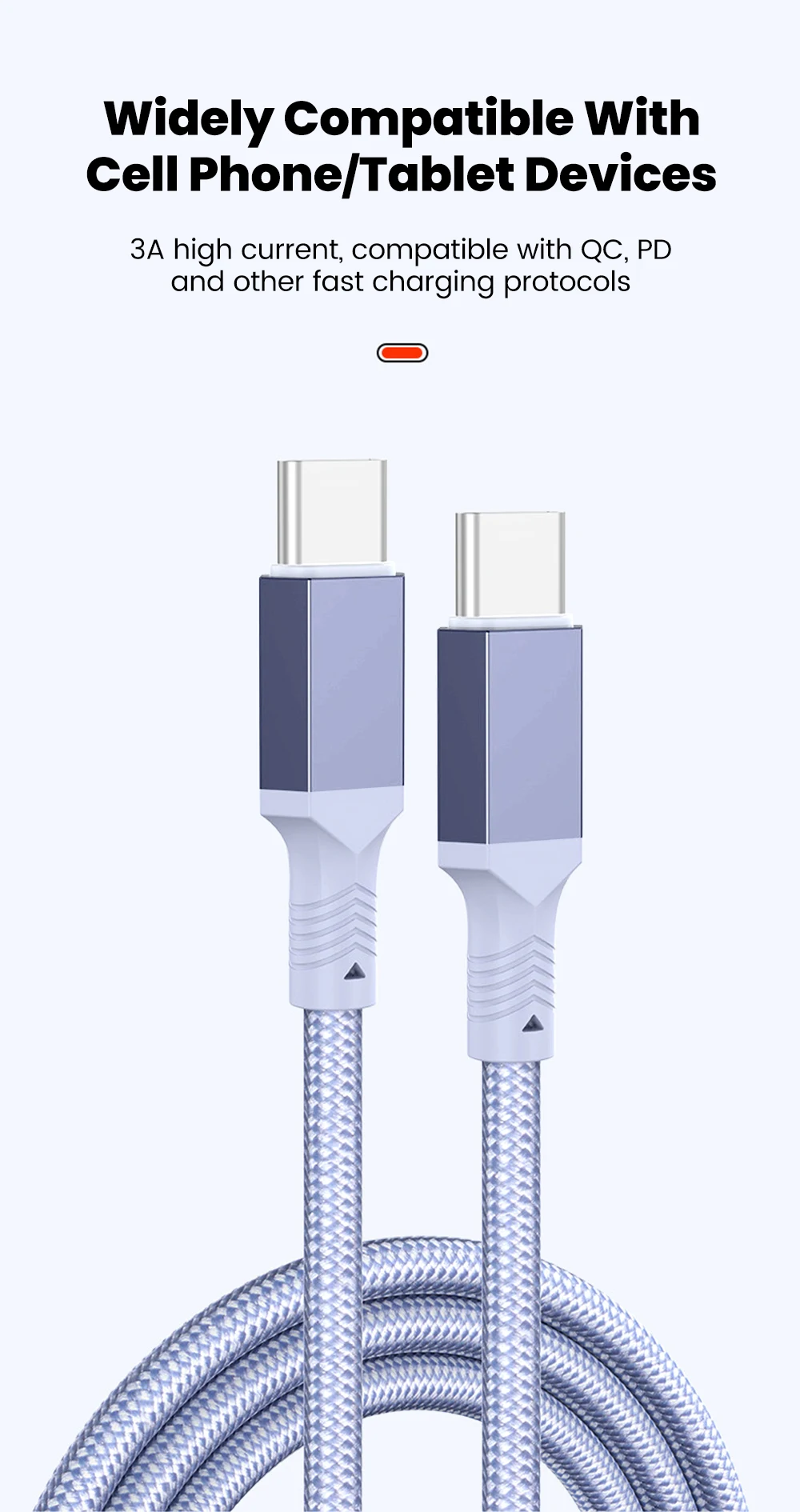 10CM 20CM Short Elbow USB C Cable Braided 60W Fast Charging Data Cable For iPhone 15 16 Huawei Samsung Xiaomi Dual Type C Cable