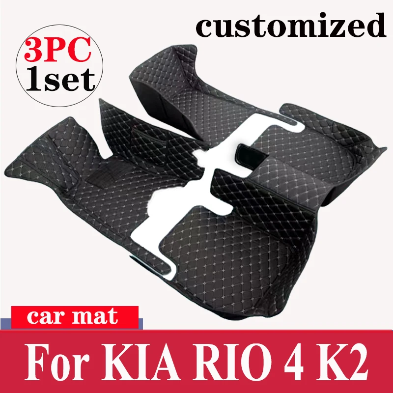

Car Floor Mats For KIA RIO 4 K2 X-Line 2022 2021 2020 2019 2018 2017 Carpets Custom Auto Interior Accessories Covers Decor Rugs