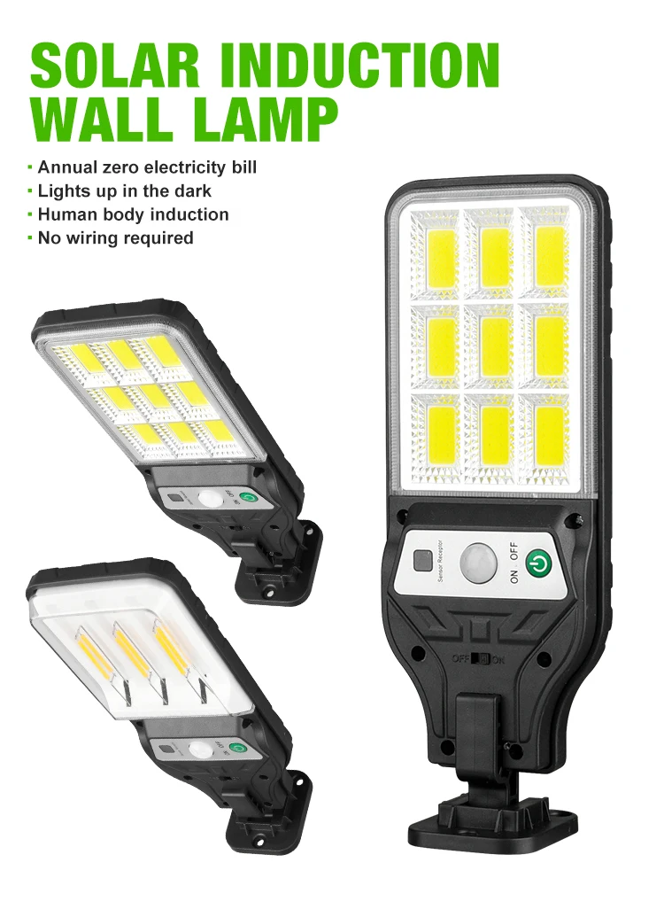 Description Picture 2 of itemOutdoor Solar Lights Motion Sensor Waterproof Wall Lamp Sunlight Lighting Garden Solar Powerful Street Light With Remote Control